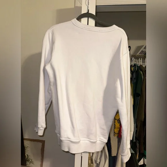 Burberry white crewneck sweatshirt 2018 collection